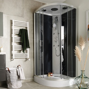 Cabine de douche hydromassante "Onega" 90 x 90 - GoodHome - Brico Dépôt