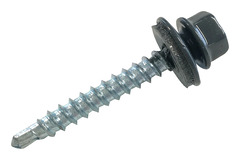 Kit de fixation pour tuile repositionnable, 50 vis autoperceuses RAL 7016 Ø 4,9 L. 35mm - Bacacier - Brico Dépôt