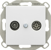 Prise TV/FM "Delta Mega"  blanc - Siemens - Brico Dépôt