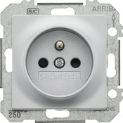 Prise avec terre "Delta Mega" aluminium - Siemens - Brico Dépôt