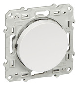 Va-et-vient mécanisme + support "Odace" blanc - Schneider Electric - Brico Dépôt
