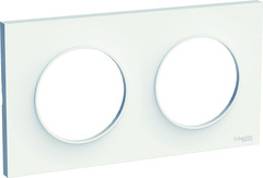 Plaque "Odace Styl" blanc - 2 postes  - Brico Dépôt