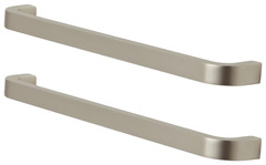 Lot de 2 poignées effet nickel argent brossé "Epazote" L 20,0 cm - GoodHome - Brico Dépôt