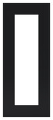 Façade 1 porte vitrée "Pasilla" noir l.29,7 x h.71,5 cm - GoodHome - Brico Dépôt