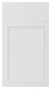 Façade 1 porte + 1 tiroir "Artemisia" blanc moulure l.39,7 x h.71,5 cm - GoodHome - Brico Dépôt