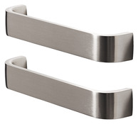 Lot de 2 poignées argent "Orris" L. 17 cm - GoodHome - Brico Dépôt