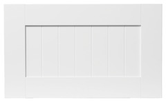 Façade casserolier ou hotte "Alpinia" blanc l.59,7 x h.35,6 cm - GoodHome - Brico Dépôt