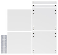 lot étagère pour 1/2 colonne blanc l. 60 cm x P.57 cm - GoodHome - Brico Dépôt