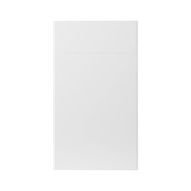 Façade 1 porte + 1 tiroir 40cm "Dorice" blanc brillant - L. 39.7 x H. 71.5cm - Cooke and Lewis - Brico Dépôt