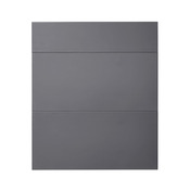 Façade 1 tiroir + 2 casseroliers "Stevia" gris anthracite l.59,7 x h.71,5 cm - GoodHome - Brico Dépôt