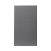 Façade 3 tiroirs + 1 casserolier "Stevia" gris anthracite l.39,7 x h.71,5 cm - GoodHome - Brico Dépôt