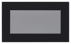 Façade 1 porte vitrée sur-hotte 60cm "Jarod" noir fumé - L. 59.7 x H. 35.6cm - Cooke and Lewis - Brico Dépôt