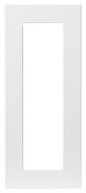 Façade 1 porte vitrée "Stevia" blanc l.29,7 x h.71,5 cm - GoodHome - Brico Dépôt