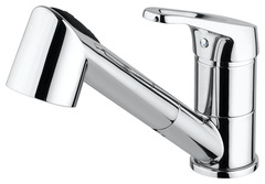 Mitigeur évier inox "Rusumo" avec douchette - Cooke and Lewis - Brico Dépôt