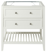 Meuble sous vasque à poser blanc Perma L.80 x H.80,6 x P.45 cm - GoodHome - Brico Dépôt