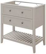 Meuble sous vasque à poser gris Perma L.80 x H.80,6 x P.45 cm - GoodHome - Brico Dépôt