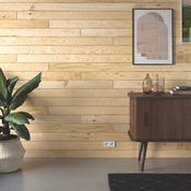 Lambris en bois de pin maritime noueux L. 2 m l. 10 cm Ép. 10 mm - Brico Dépôt