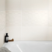 Carrelage mural "Alexandrina" blanc cassé - l. 25 x L. 40 cm - Brico Dépôt