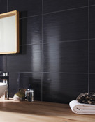 Carrelage mural "Salerna" noir - l. 25 x L. 40 cm - Brico Dépôt