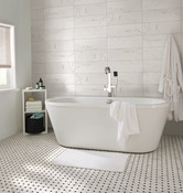 Carrelage mural "Elegance marble" blanc - l. 20 x L. 60 cm - GoodHome - Brico Dépôt