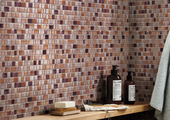 Mosaïque "Saphyr" mix marron - l. 30 x L. 31 cm - GoodHome - Brico Dépôt