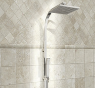 Carrelage mural Travertin en pierre naturelle - l.20,3 x L.20,3 cm - Brico Dépôt