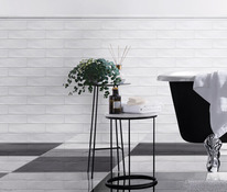 Listel "Vernisse" blanc - l. 5 x L. 30 cm - GoodHome - Brico Dépôt