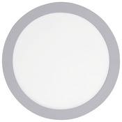 Spot à encastrer extra plat rond led intégrée "Octave" argenté Ø 22,5 cm - Colours - Brico Dépôt