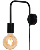 Applique murale noire "Ghlin" H.21,5 cm x L.8 cm - GoodHome - Brico Dépôt