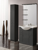 Bandeau "Majorca" gris laqué 80 x 18 cm - Brico Dépôt