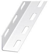 Cornière perf. acier PAF blanc - 38 x 38 mm x 1 m - Brico Dépôt