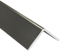 Cornière PVC acier inoxidable - 20 x 20 mm x 2 m - Brico Dépôt