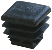 Embout de tube 10 x 10 mm - PVC Carré Noir - Brico Dépôt
