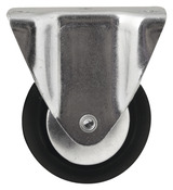 Roulette fixe PVC noir - Ø 6,5 cm - 40 kg - Brico Dépôt