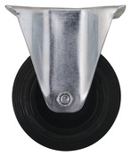 Roulette fixe PVC noir - Ø 10 cm - 75 kg - Brico Dépôt