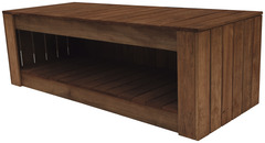 Banc de jardin + range bûches - Brico Dépôt