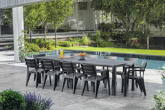 Table double "Roma Graphite" - Brico Dépôt