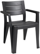 Fauteuil "Roma Graphite" L. 61,5 x l. 58 x H. 79 cm - Brico Dépôt