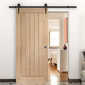 Porte coulissante bois "Cottage" Haut. 204 cm x Larg. 83 cm x Ep. 35 mm. - GoodHome - Brico Dépôt