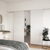 Porte coulissante prépeinte slot l. 83 cm - Brico Dépôt