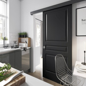 Porte coulissante prépeint "Ordesa" H. 204 cm x Larg. 83 cm x ép. 40 mm - Brico Dépôt