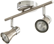 Plafonnier 2 spots gu10 métal chromé aphroditus - Colours - Brico Dépôt