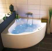 Baignoire balnéo d'angle 140 x 140 cm - Brico Dépôt