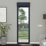 Porte-fenêtre aluminium gris 1 vantail gauche + volet roulant H.215 x l.80 cm - GoodHome - Brico Dépôt