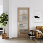 Bloc-porte "Connemara" vitre chêne droit 83 x l. 83 cm - GoodHome - Brico Dépôt