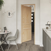 Bloc-porte "Ordesa" 3 panneaux PIN gauche - 73 cm - Brico Dépôt