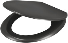 Abattant Soft Close "Genoa" - Gris - GoodHome - Brico Dépôt