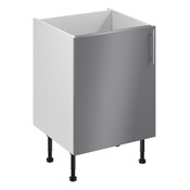 Meuble bas de cuisine "Dorice" anthracite mat l.60 x h.72 x p.57 cm 1 porte - Brico Dépôt