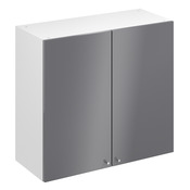 Meuble haut de cuisine "Dorice" anthracite mat l.80 x h.72 x p.32 cm 2 portes - Brico Dépôt