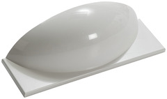 Coque "Majorca" blanche laquée 60 cm - Brico Dépôt